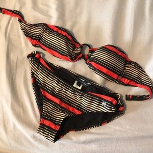 French Connection Retro Techno Bandeau Swimsuit